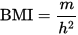 Formula de calcul a IMC