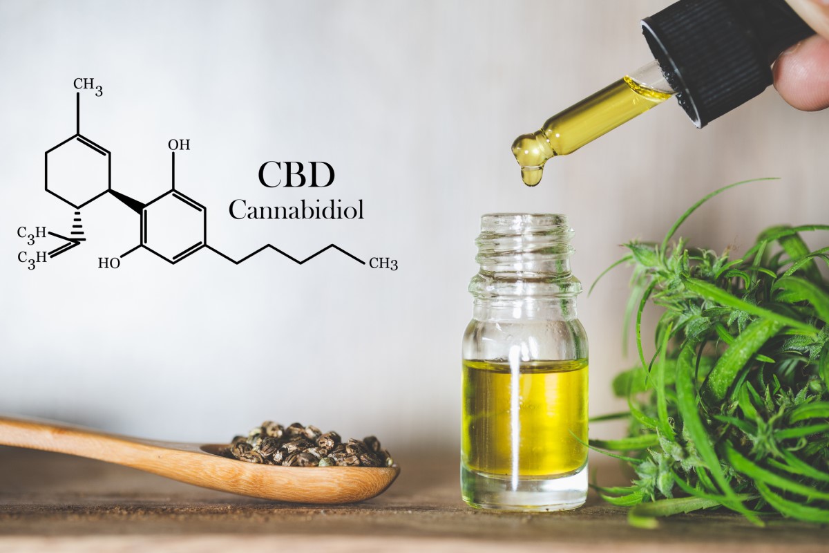 CBD - canabidiol - ulei și formula chimică