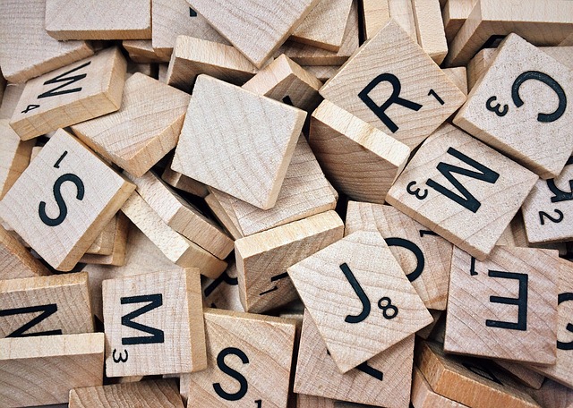 scrabble, litere, litere de tulburări de vorbire